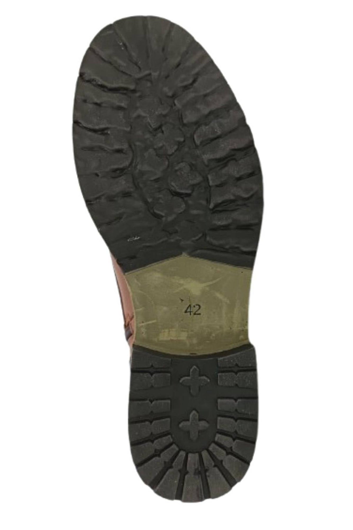Brown cowhide leather boots - Image n°5