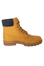 Yellow cowhide leather boots - Image n°2