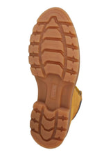 Yellow cowhide leather boots - Image n°4