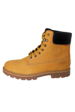 Yellow cowhide leather boots - Image n°1