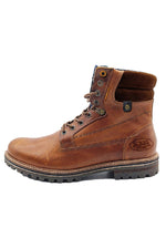 Brown Cowhide Leather Boots - Image n°1