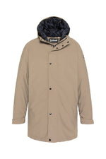 2-in-1 beige and blue parka with removable lining - Image n°1