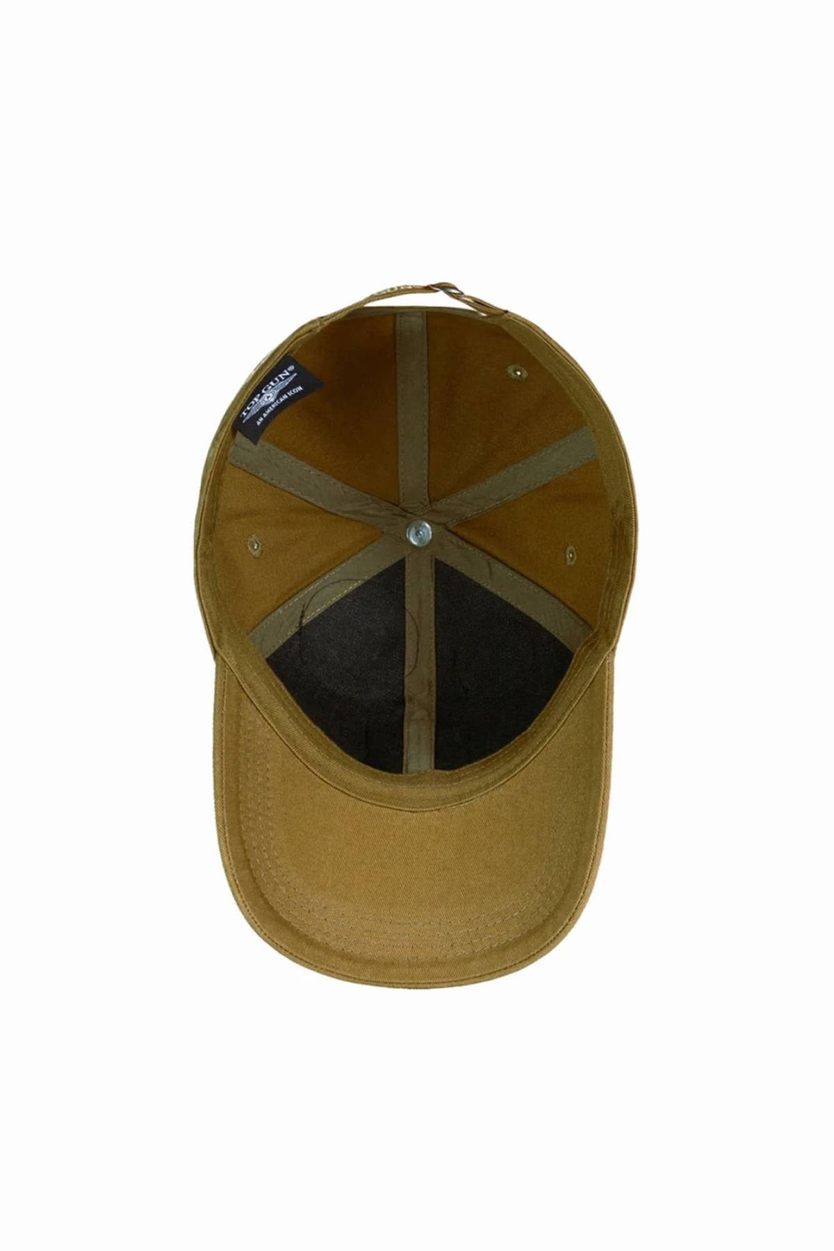 Olive cotton cap with embroidered patches - Image n°6