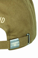 Olive cotton cap with embroidered patch - Image n°4