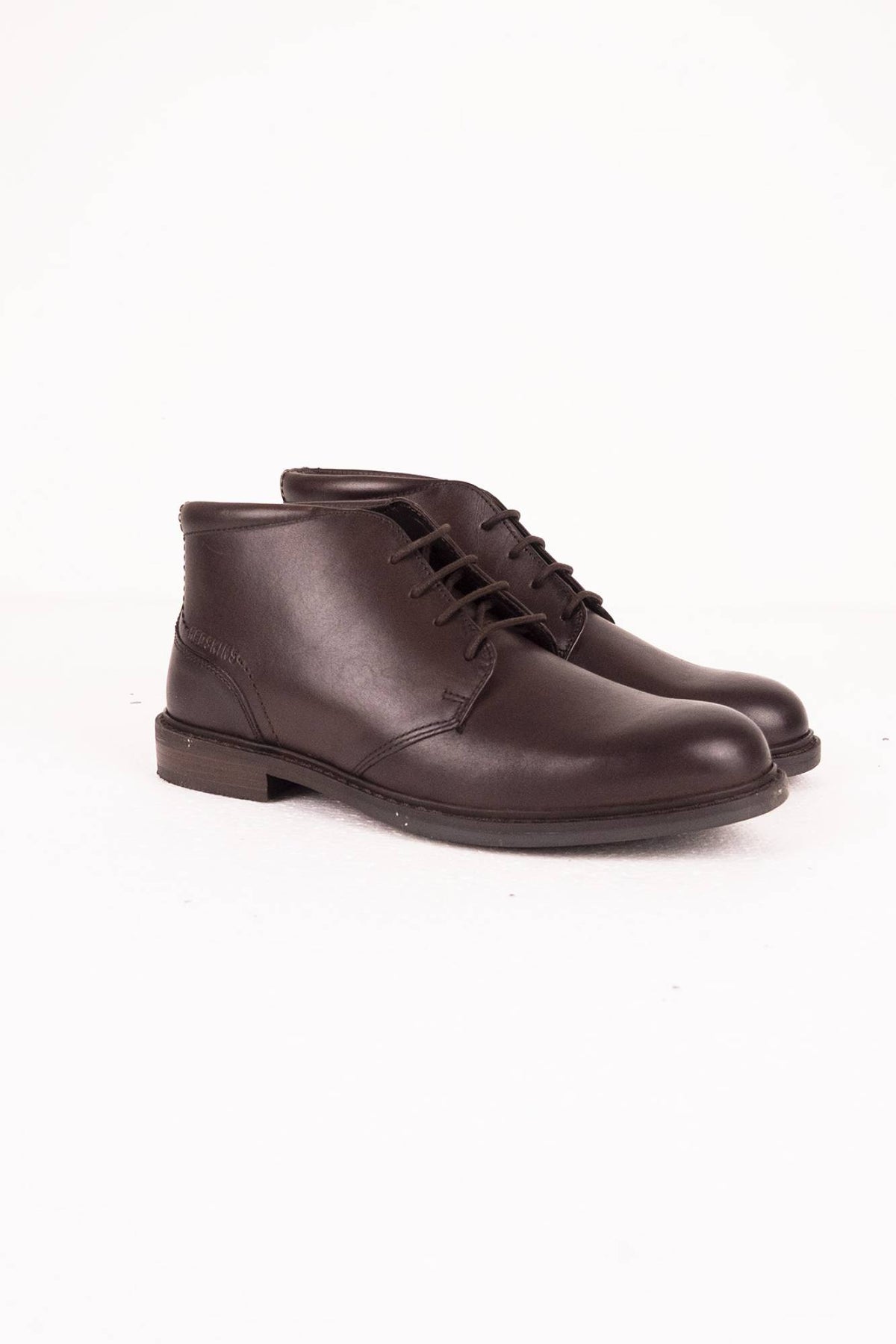 Men's chestnut leather derby shoes - Image n°1