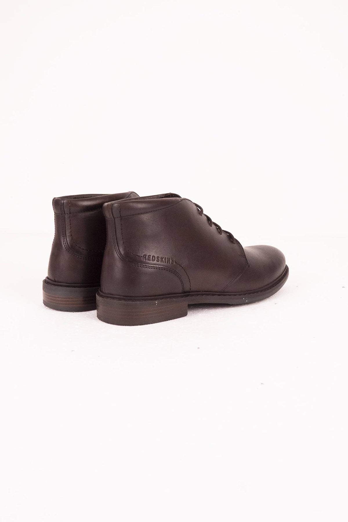 Men's chestnut leather derby shoes - Image n°2