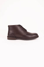 Men's chestnut leather derby shoes - Image n°3