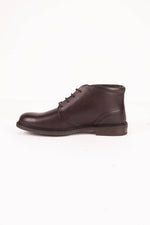 Men's chestnut leather derby shoes - Image n°4
