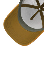 Tricolor mesh cap with cowboy skull illustration badge - Image n°4