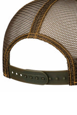 Tricolor mesh cap with cowboy skull illustration badge - Image n°5