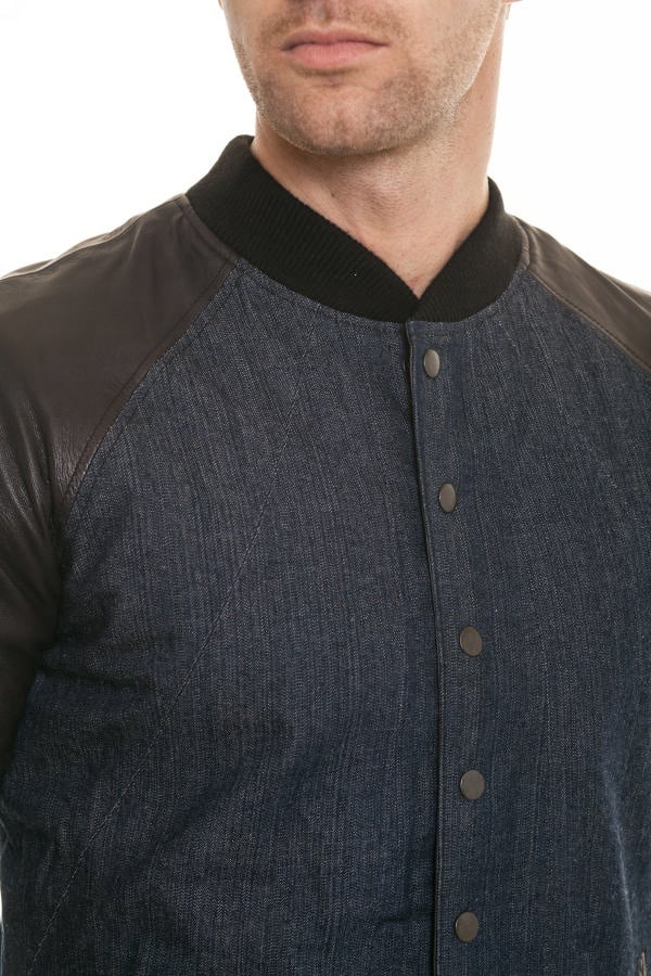 Napp Jeans Men's Leather Jacket Black - Image n°4
