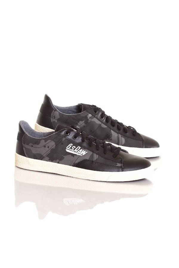 G-Star Black Low Top Sneakers for Men in Leather - Image n°1