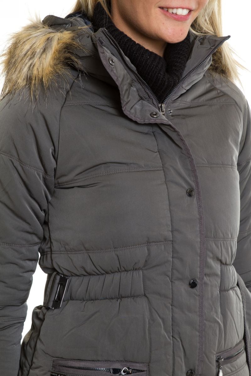 Pepe Jeans chrome polyester down jacket for Women - Image n°3