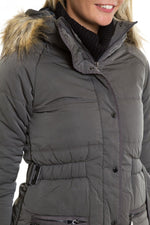 Pepe Jeans chrome polyester down jacket for Women - Image n°3