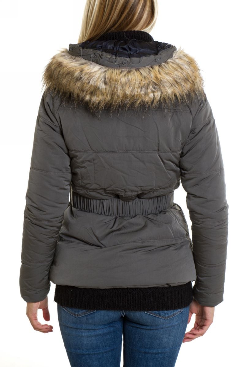 Pepe Jeans chrome polyester down jacket for Women - Image n°4
