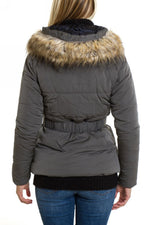 Pepe Jeans chrome polyester down jacket for Women - Image n°4