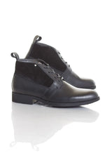G-star black leather high-top dress shoes for Men - Image n°1