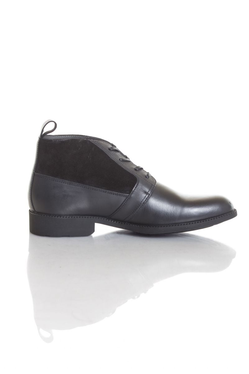 G-star black leather high-top dress shoes for Men - Image n°2