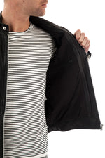 Pariente Black serge leather jacket for Men - Image n°4