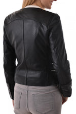 Arturo jacket in black lambskin - Image n°4