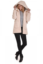 SERGE PARIENTE sheepskin jacket with hood - Image n°2
