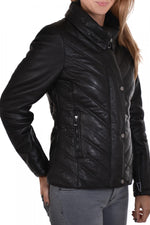 Rose Garden women's lambskin jacket - Image n°3