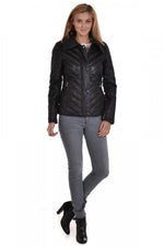 Rose Garden women's lambskin jacket - Image n°2