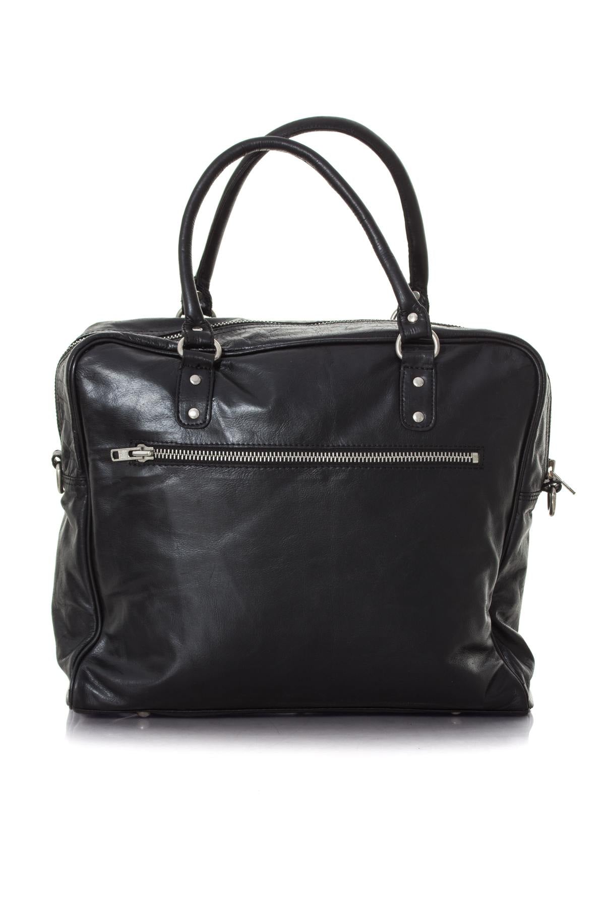 Black buffalo leather bag - Image n°2