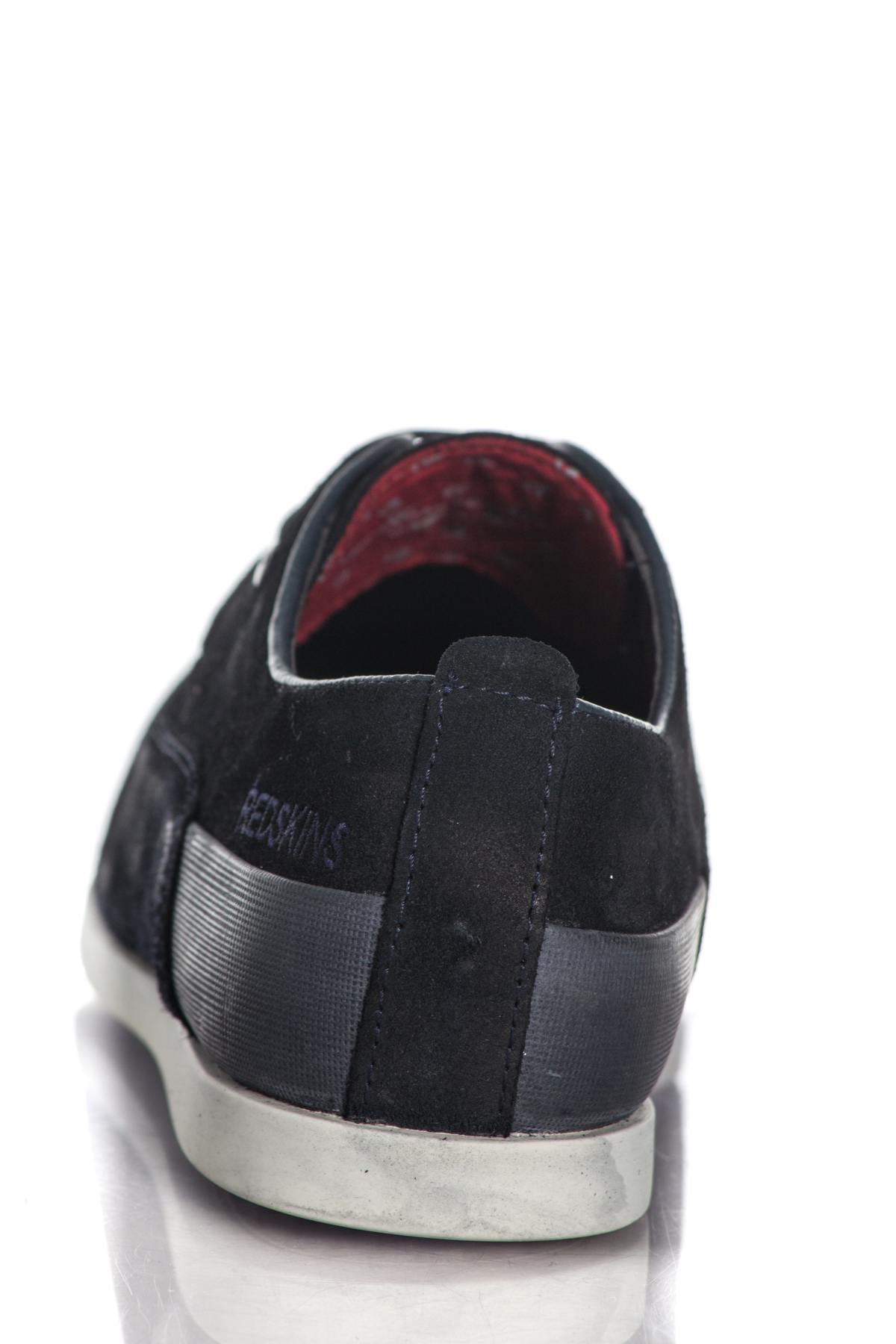 Navy blue suede derbies - Image n°6
