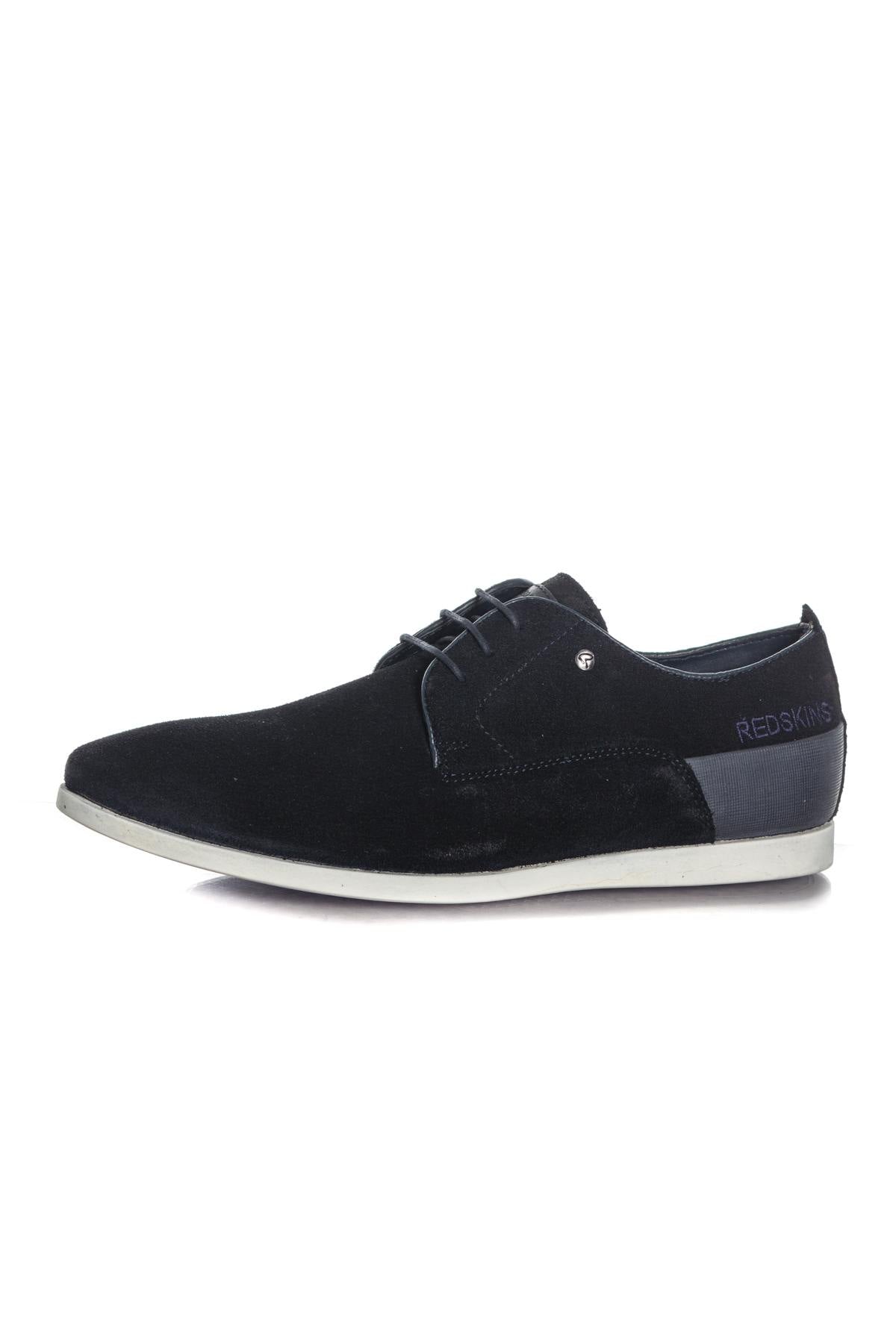 Navy blue suede derbies - Image n°7