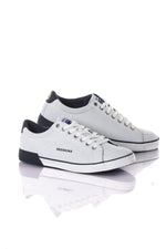 Navy white canvas sneakers - Image n°1