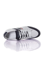 Navy white leather shoes - Image n°3