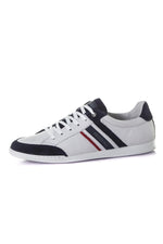 Navy white leather shoes - Image n°7