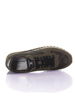 Black khaki canvas sneakers - Image n°3