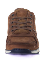 Brown leather sneakers - Image n°5