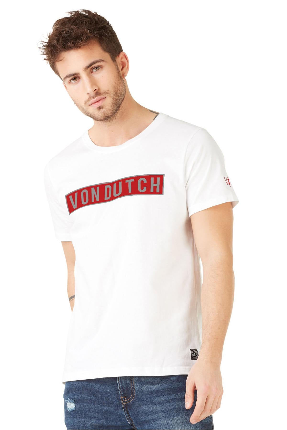 White t-shirt with red logo - Image n°2