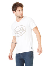 White V-neck t-shirt - Image n°4