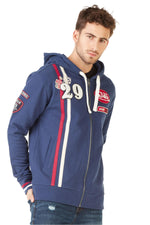 Dark blue sweatshirt with hood - Image n°6