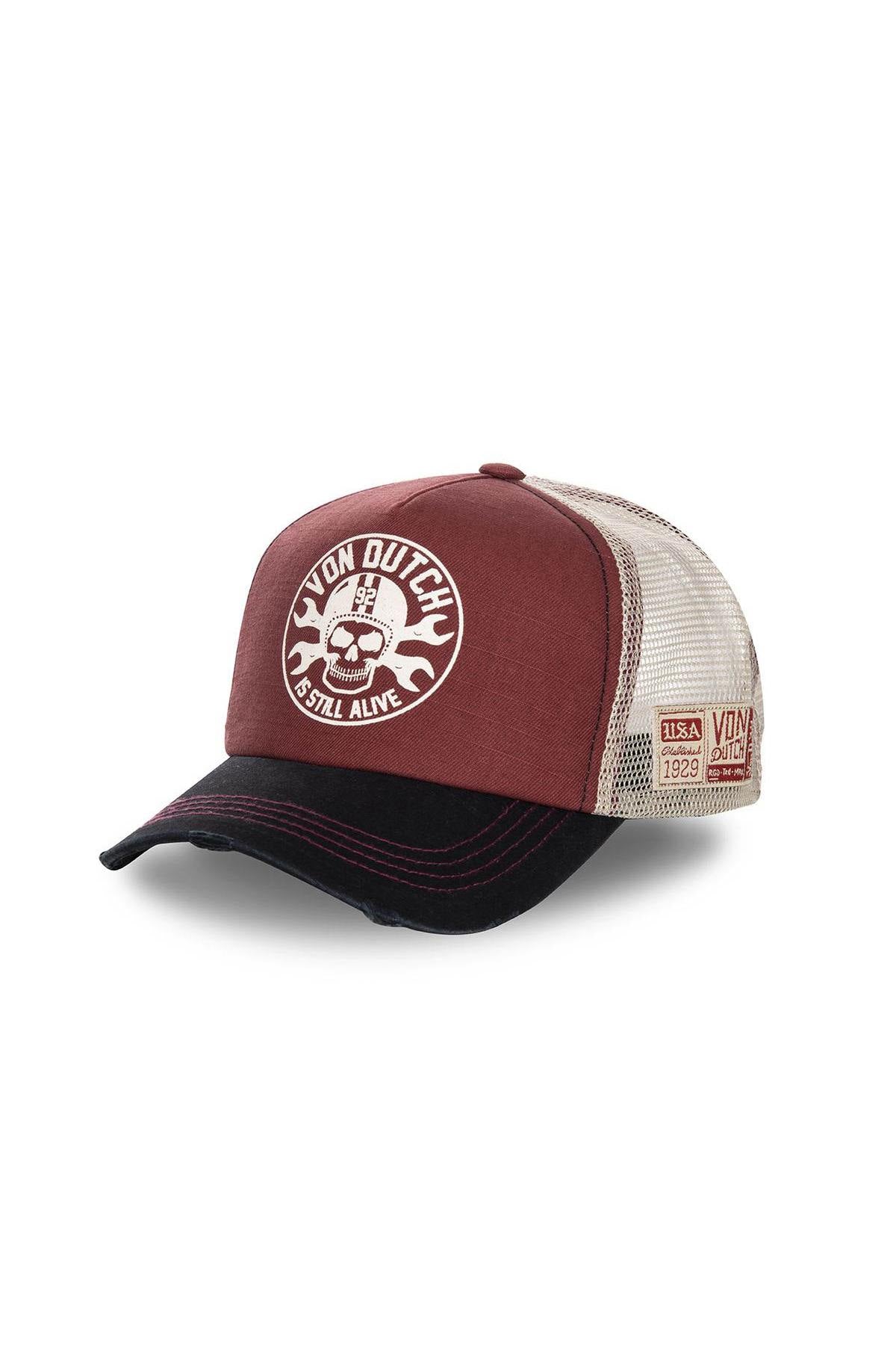 Von Dutch Keep An Eye Out Black Edition Trucker A Frame Snapback Hat