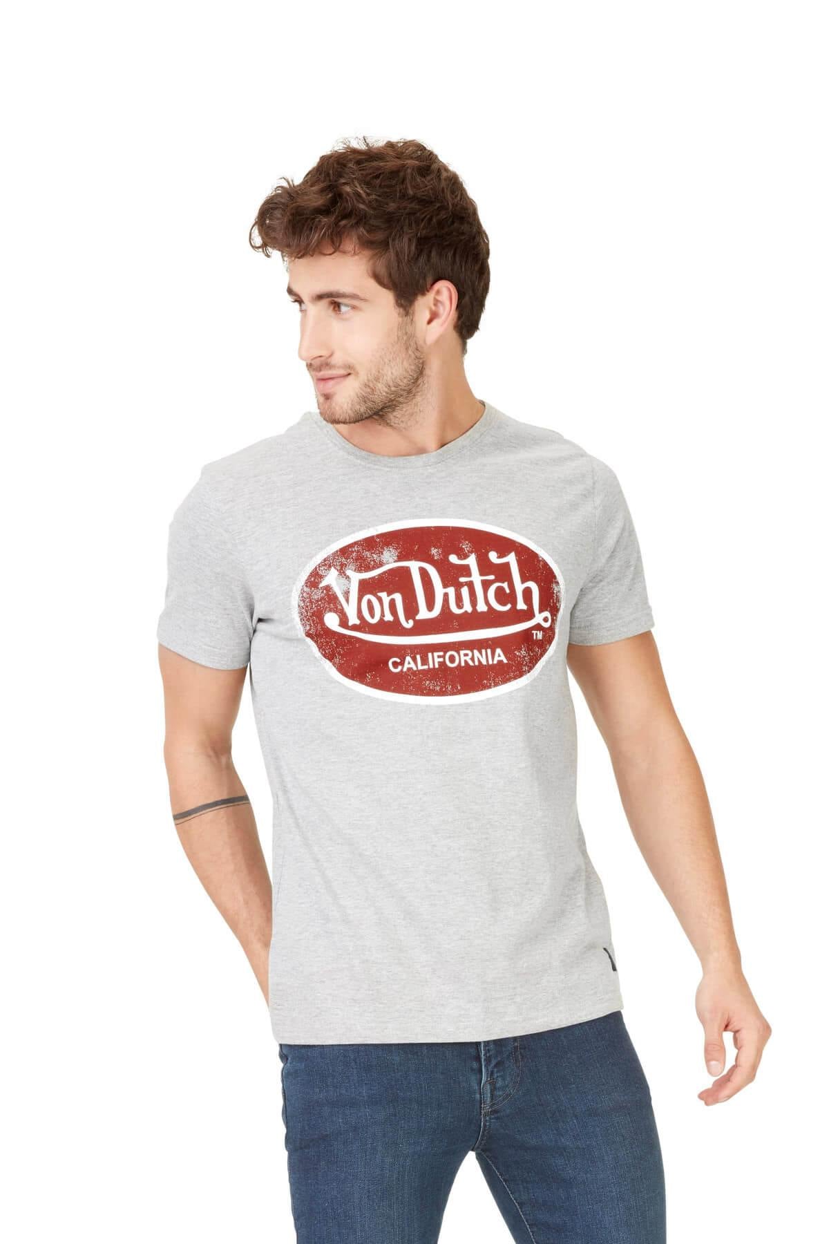 Men's light gray heather T-shirt - Image n°1