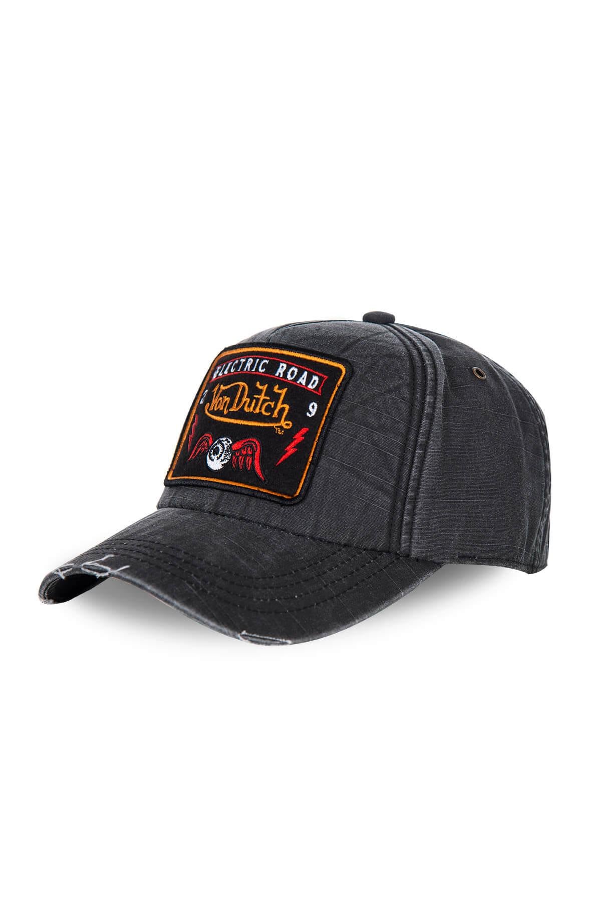 Men's black aged cap - Image n°1
