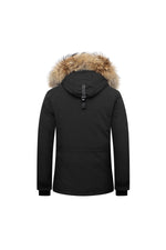 Men's black jacket with hood - Image n°10