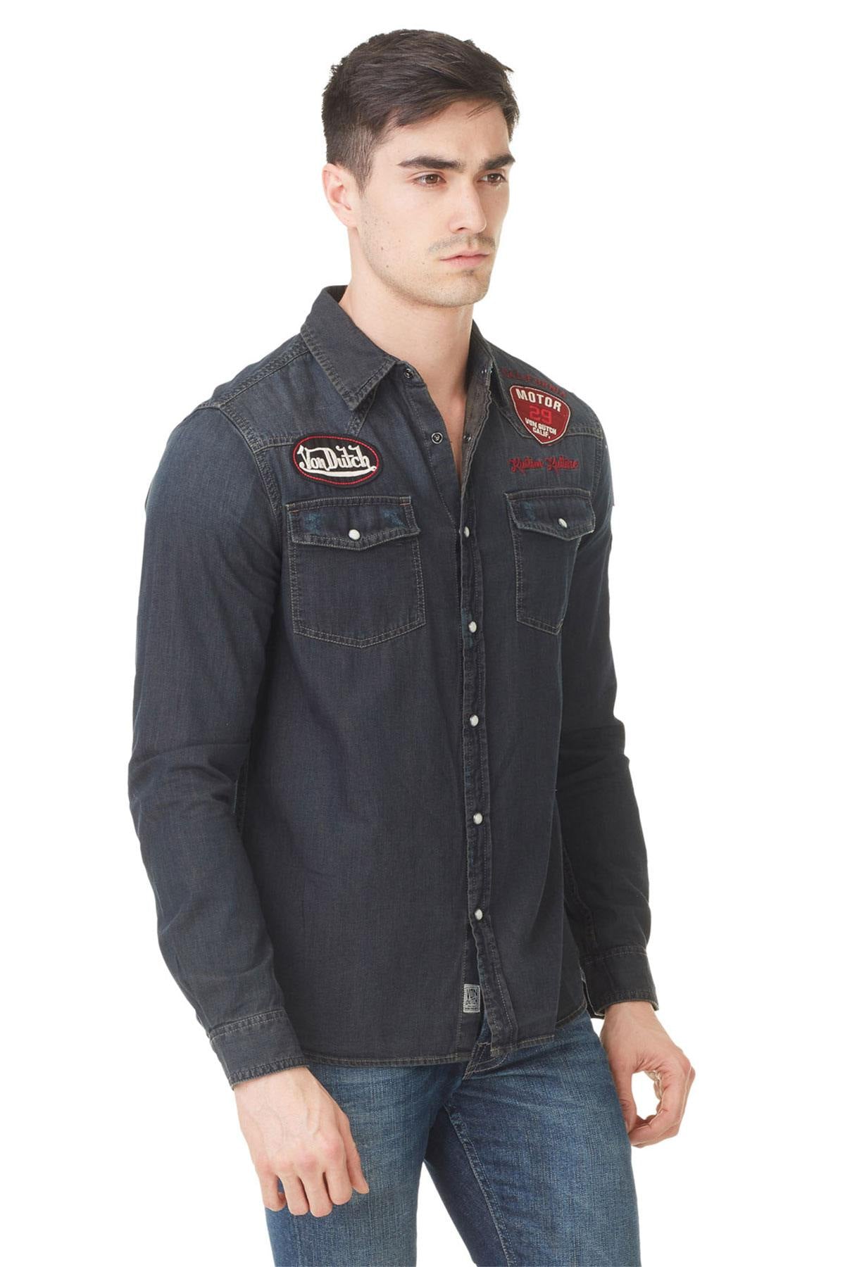 Men's denim shirt - Image n°3