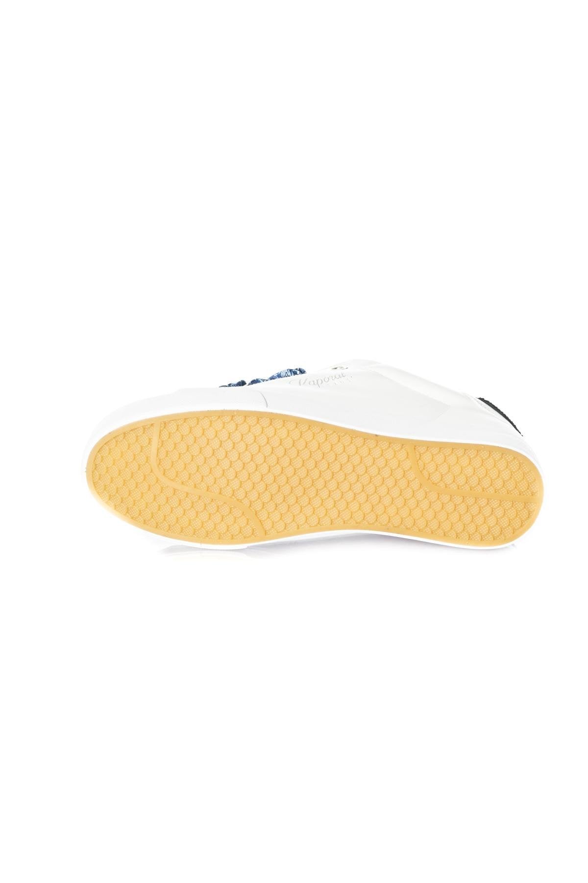 Women's white and navy sneakers - Image n°4