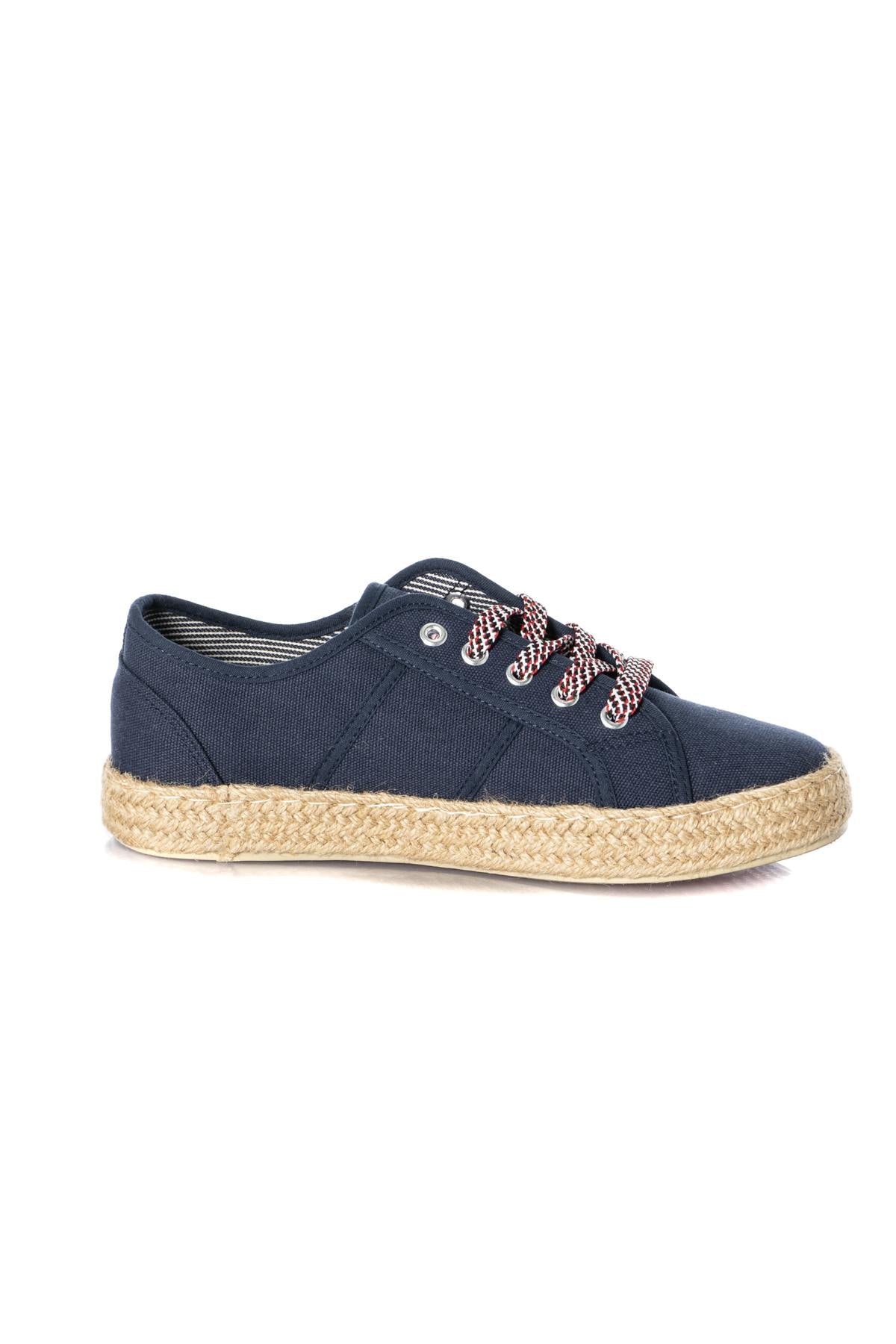 Women's navy blue sneakers - Image n°2