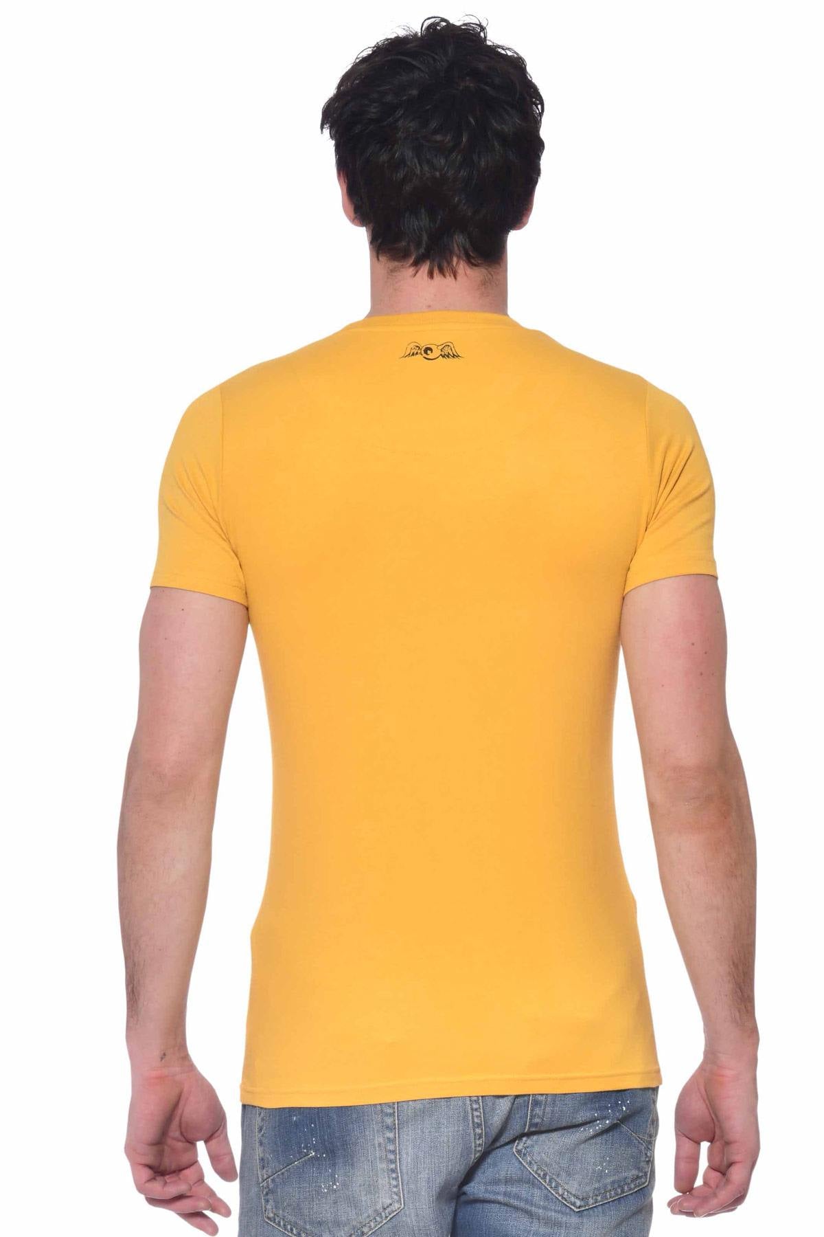 Men's plain yellow t-shirt - Image n°3