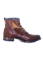 Brandy cowhide leather boots - Image n°2
