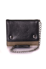 Black and khaki chain wallet - Image n°1