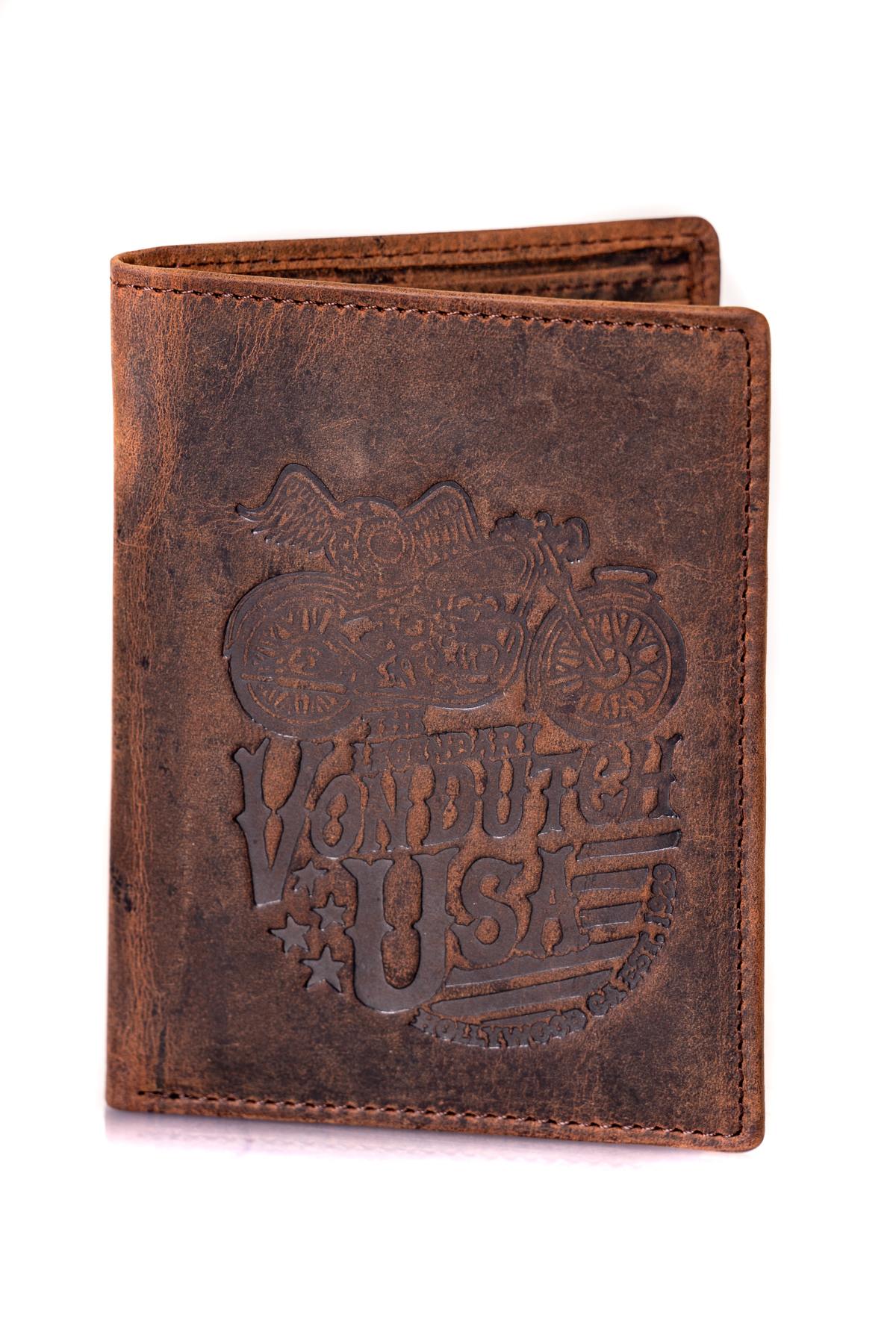 Men's vintage leather wallet - Image n°1