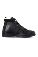 Black leather ankle boots - Image n°2